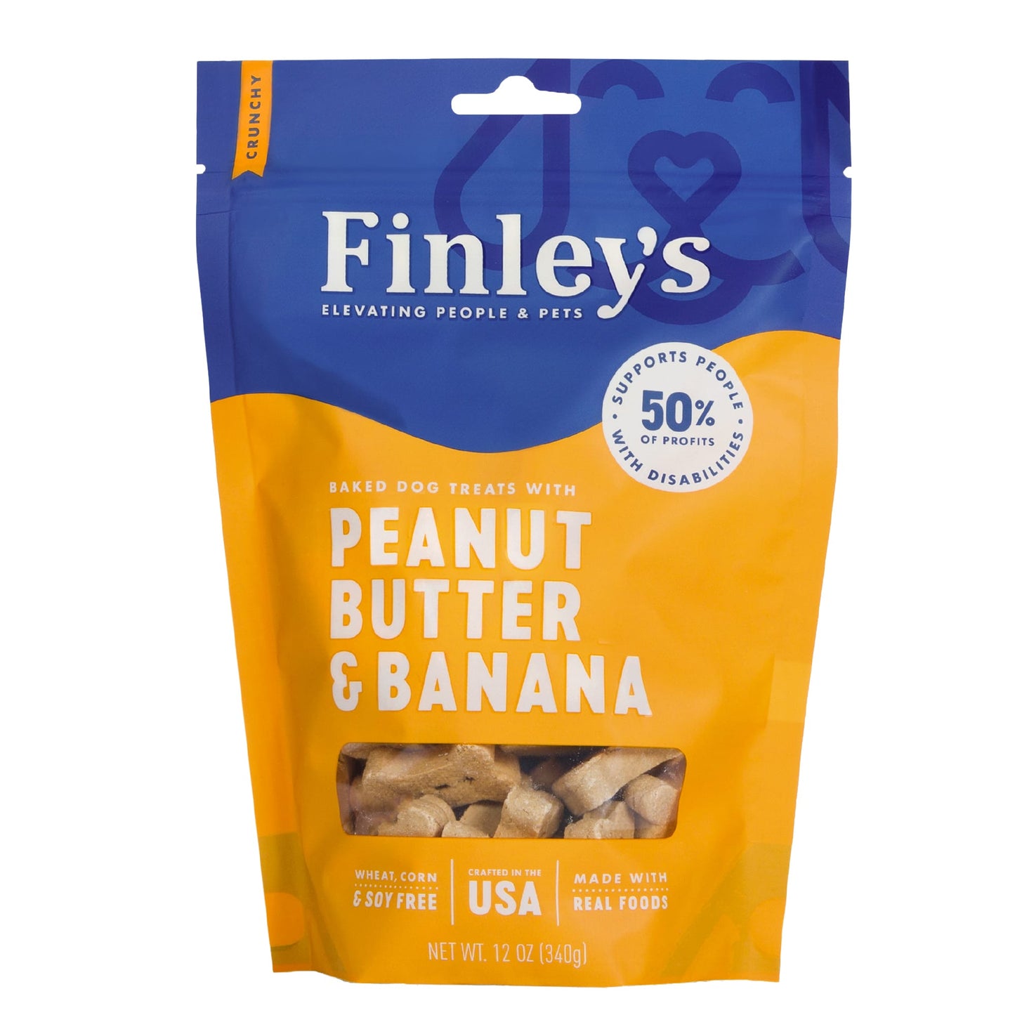 Peanut Butter & Banana Dog Biscuit by Finley s Barkery