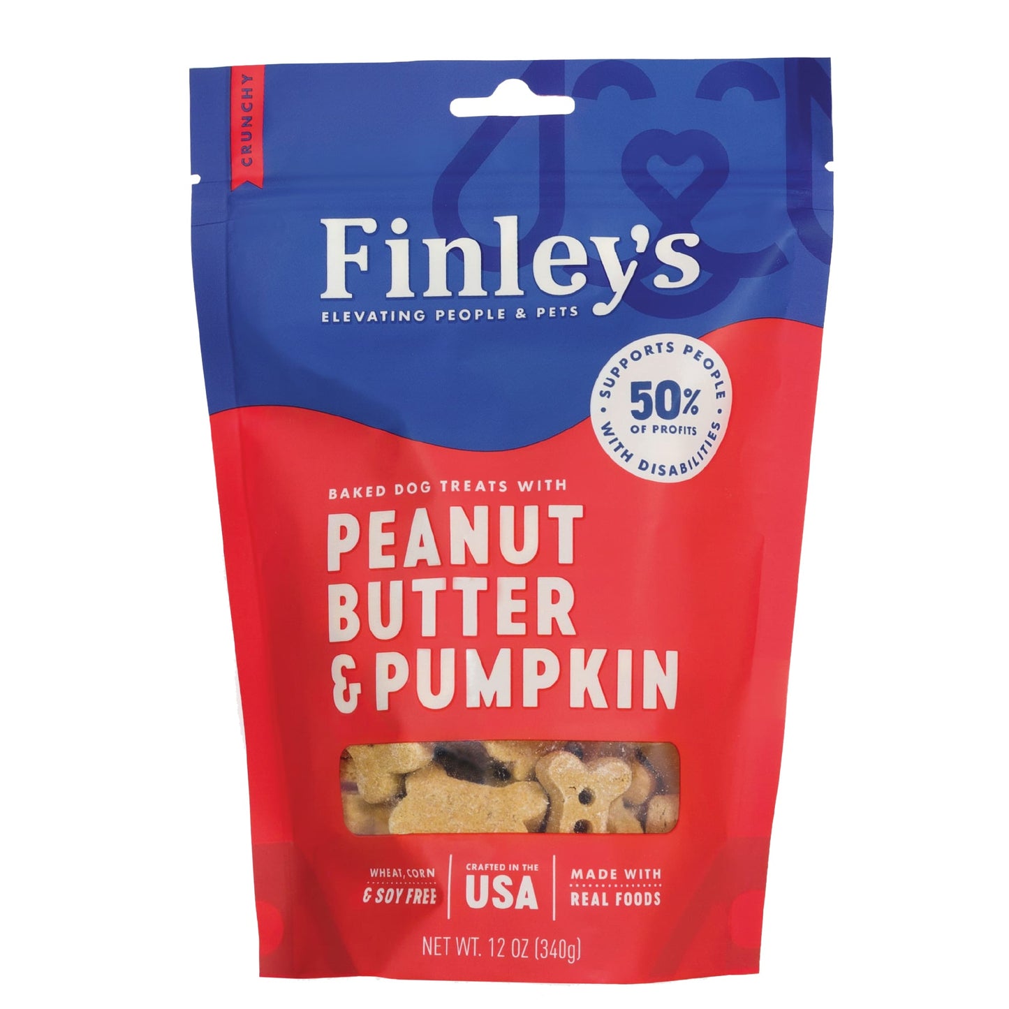 Peanut Butter & Pumpkin Dog Biscuit by Finley s Barkery