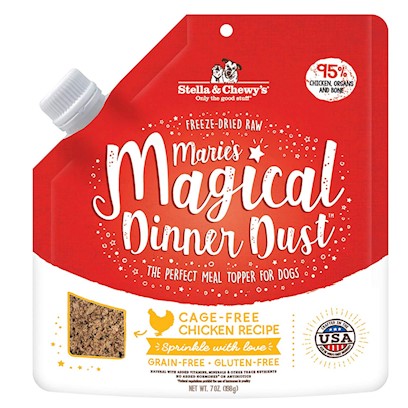 Stella & Chewy 7 oz Dog Freez Dried Magical Dinner Dust Chicken
