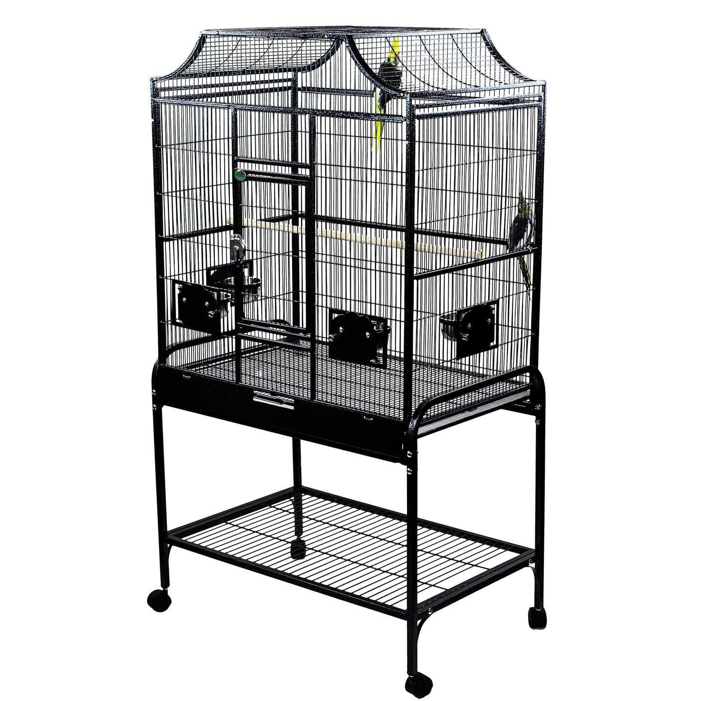 A&E Cage Co Elegant Style Flight Bird Cage-Black-Large