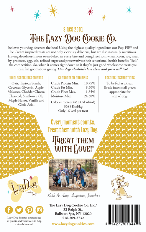 Lazy Dog Pup Pie Ice Cream Apple Cheddar Slice Swirled w/Maple Vanilla Scoop