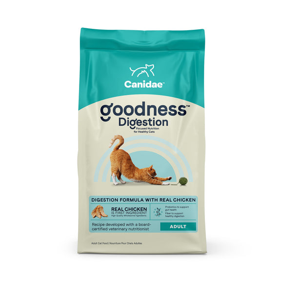Canidae Goodness Chicken Formula Digestion Premium Adult Dry Cat Food,10 lbs.
