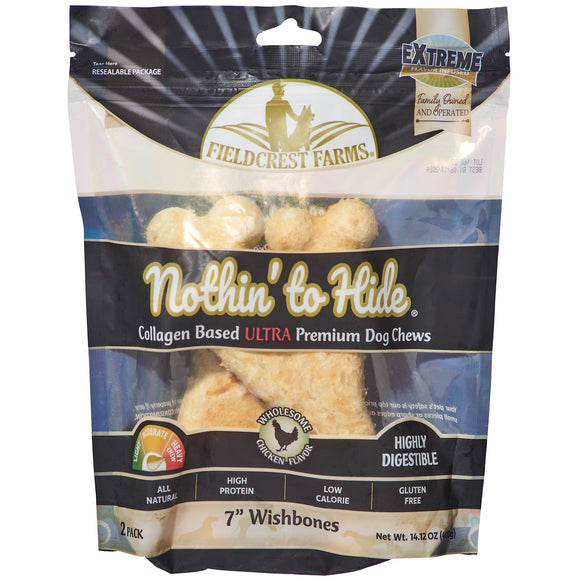 Fieldcrest Farms Nothin' To Hide 7 Wishbone Chicken Flavor Ultra Premuim Dog Chews