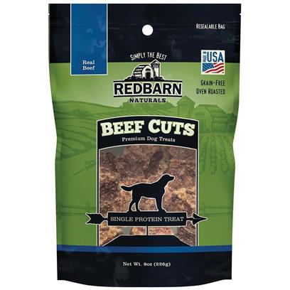 Redbarn Pet Products 255045 8 oz Redbarn Naturals Cuts Premium Dog Treat Beef - Pack of 12