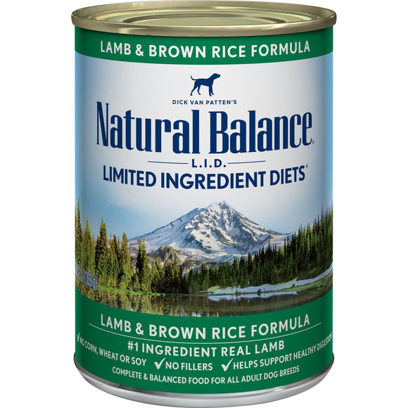 Natural Balance Limited Ingredient Diets, Lamb & Brown Rice, 13 oz Can