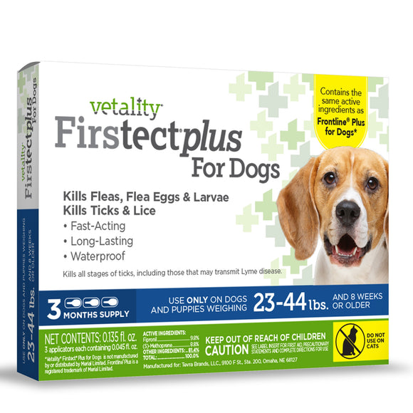 Vetality Firstect Plus For Dogs 23-44lb 3pk