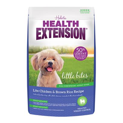 Health Extension Little Bites Lite Chicken & Brown Rice Recipe Dry Dog Food 1lb