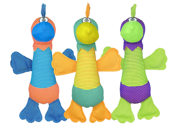 Multipet Roofus the Rooster Plush Dog Toy 15in assorted