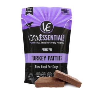 Vital Essentials Frozen Dog Food 6lb Patties Turkey