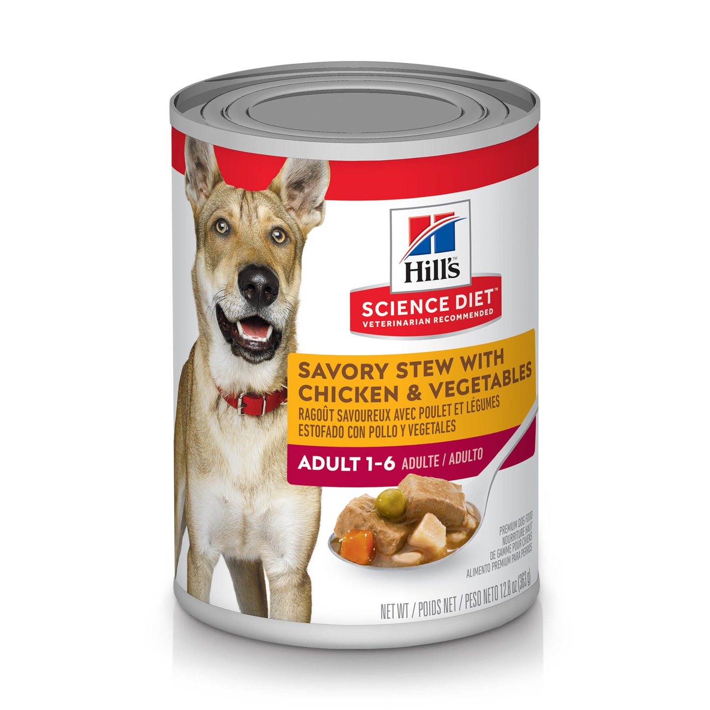 Hill's Science Diet Adult Savory Stew with Chicken & Vegetables Canned Dog Food, 12.8 oz