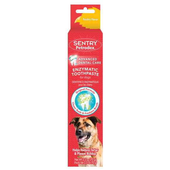Petrodex Enzymatic Toothpaste for Dogs Poultry Flavor  2.5oz