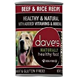 Dave s Naturally Healthy Beef and Rice Canned Dog Food 13.2oz