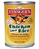 Evanger's Natural Chicken & Rice Wet Dog Food, 12.8 Oz