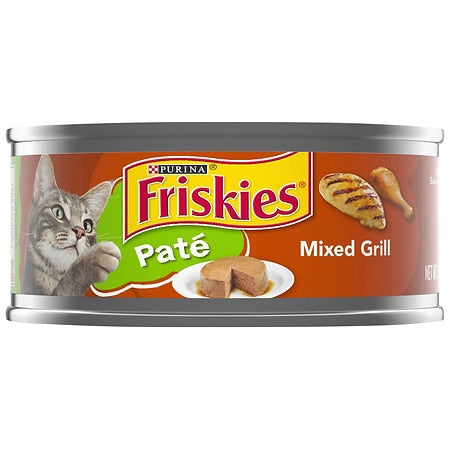 Friskies Pate Wet Cat Food Pate Mixed Grill 5.5 oz. Can