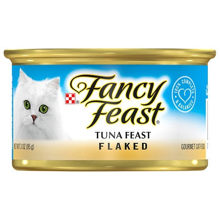 Fancy Feast Wet Cat Food Flaked Tuna Feast 3 oz. Can