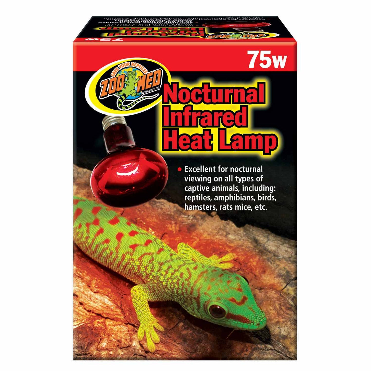 Zoo Med Nocturnal Infrared Heat Lamp 75 Watt