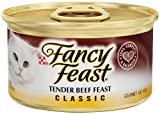Fancy Feast Grain Free Pate Wet Cat Food Tender Beef Feast 3 oz. Can
