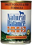 Natural Balance L.I.D. Limited Ingredient Diets Canned Wet Dog Food, Grain Free, Fish and Sweet Potato Formula, 13-Ounce