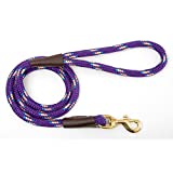 Mendota Pet Snap Leash 1/2 x 4 Purple Conf