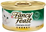 Fancy Feast Grain Free Wet Cat Food Chunky Chicken Feast 3 oz. Can