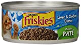 Friskies Pate Wet Cat Food Liver & Chicken Dinner 5.5 oz. Can