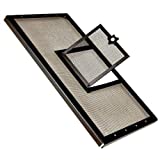 Zill Fresh Air Terrarium Screen Cover With Hinged Door 30 x 12 Black