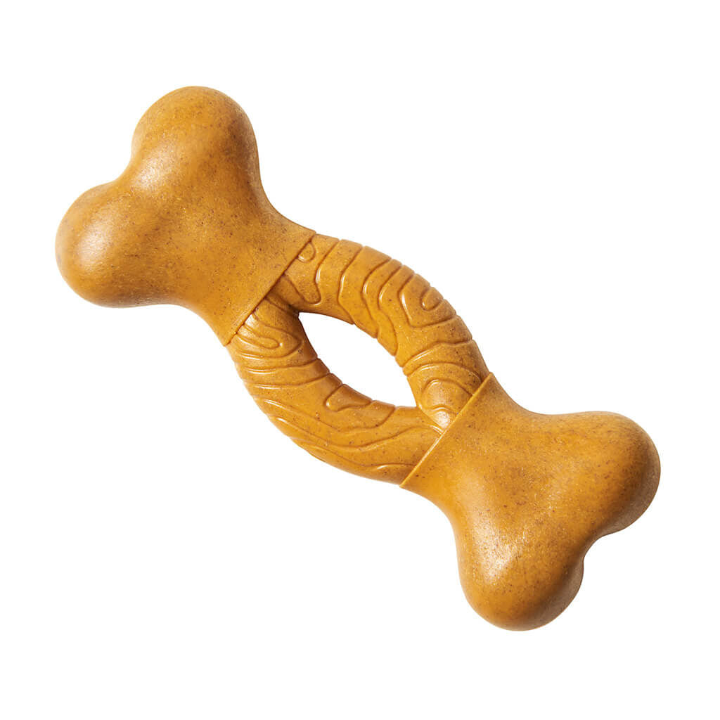 Spot Ethical Pet Dog Chew Bambone Peanut Butter Curved Bone 6in
