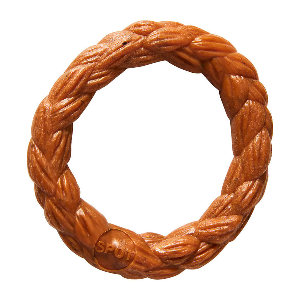 Spot Ethical Pet Dog Chew Bambone Hickory Braided Ring 3in