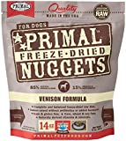 Primal Pet Foods Nuggets Grain-Free Venison Freeze-Dried Dog Food, 14 Oz