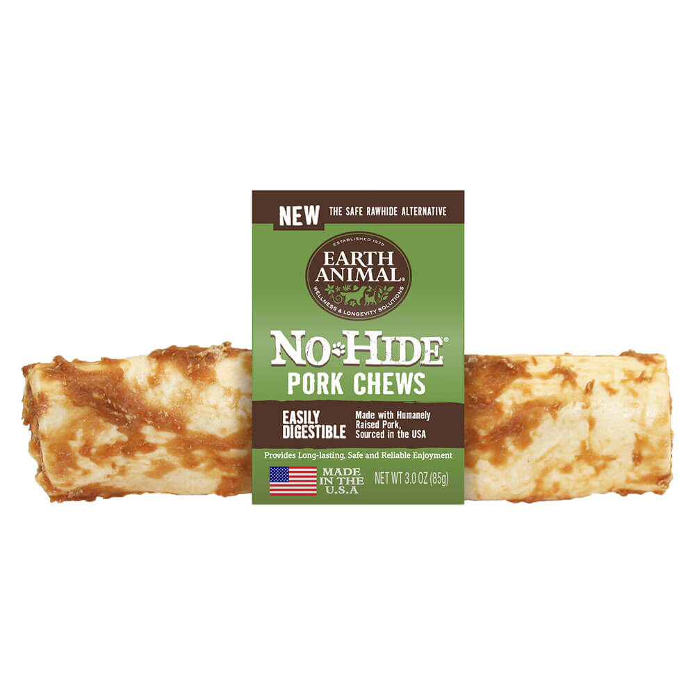 Earth Animal 7 in. No Hide Pork Chews Dog Treats Counter Refill