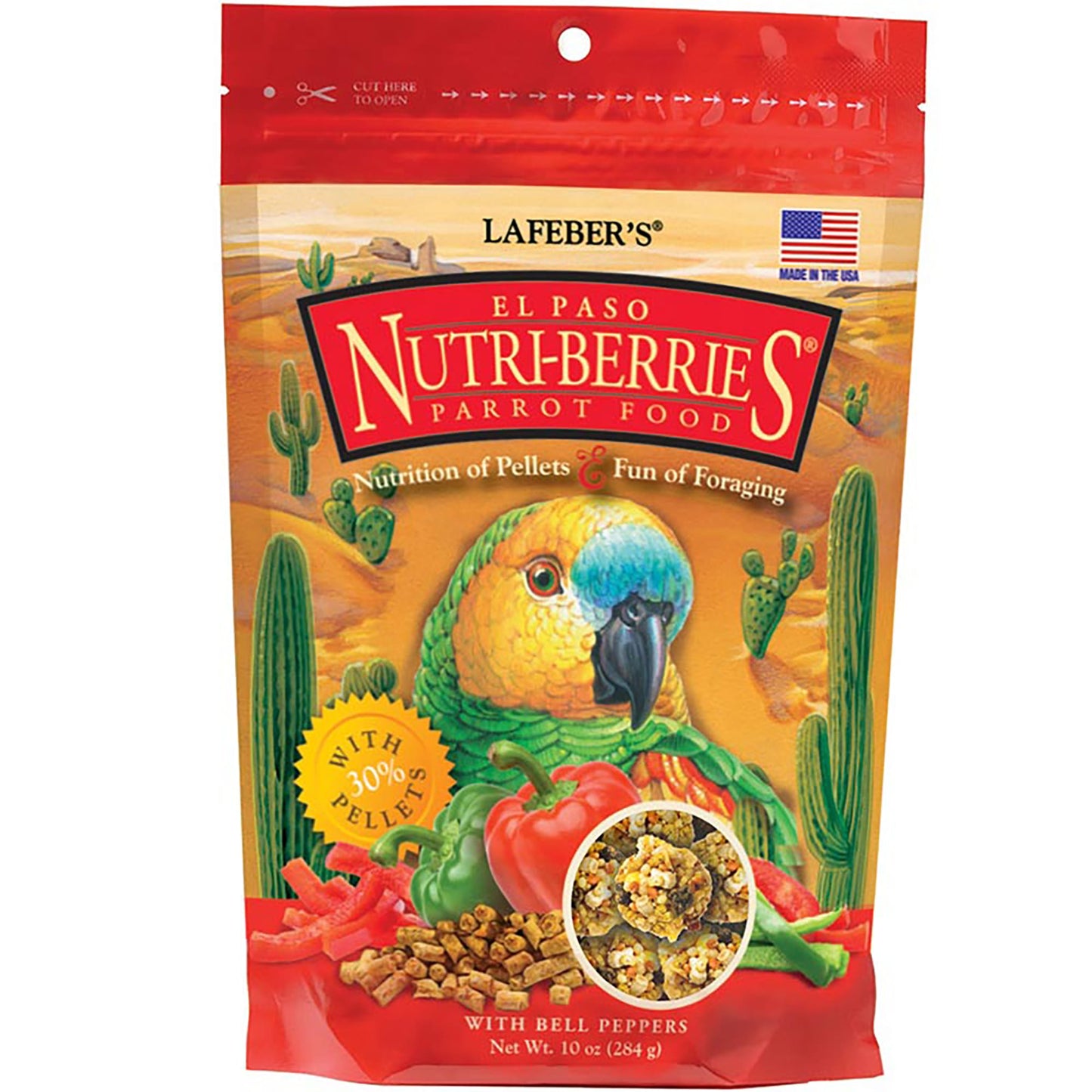 Lafeber s El Paso Nutri-Berries with Bell Peppers Parrot Food 10-Oz
