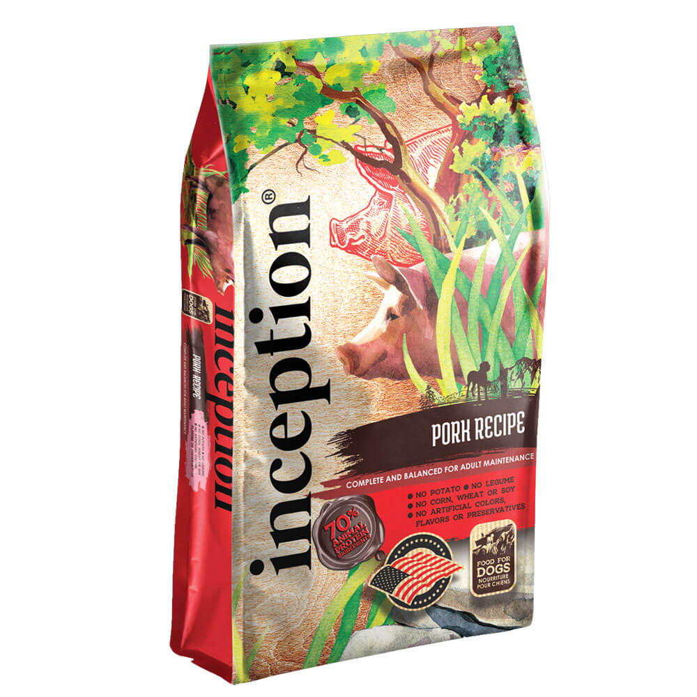 Inception Dry Dog Meat First Food Pork Recipe 27lb