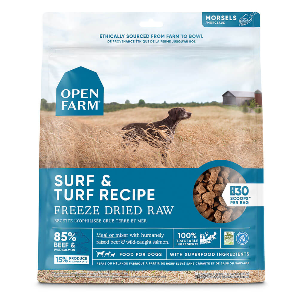 Open Farm Surf & Turf Freeze Dried Dog Food, 13.5 Oz