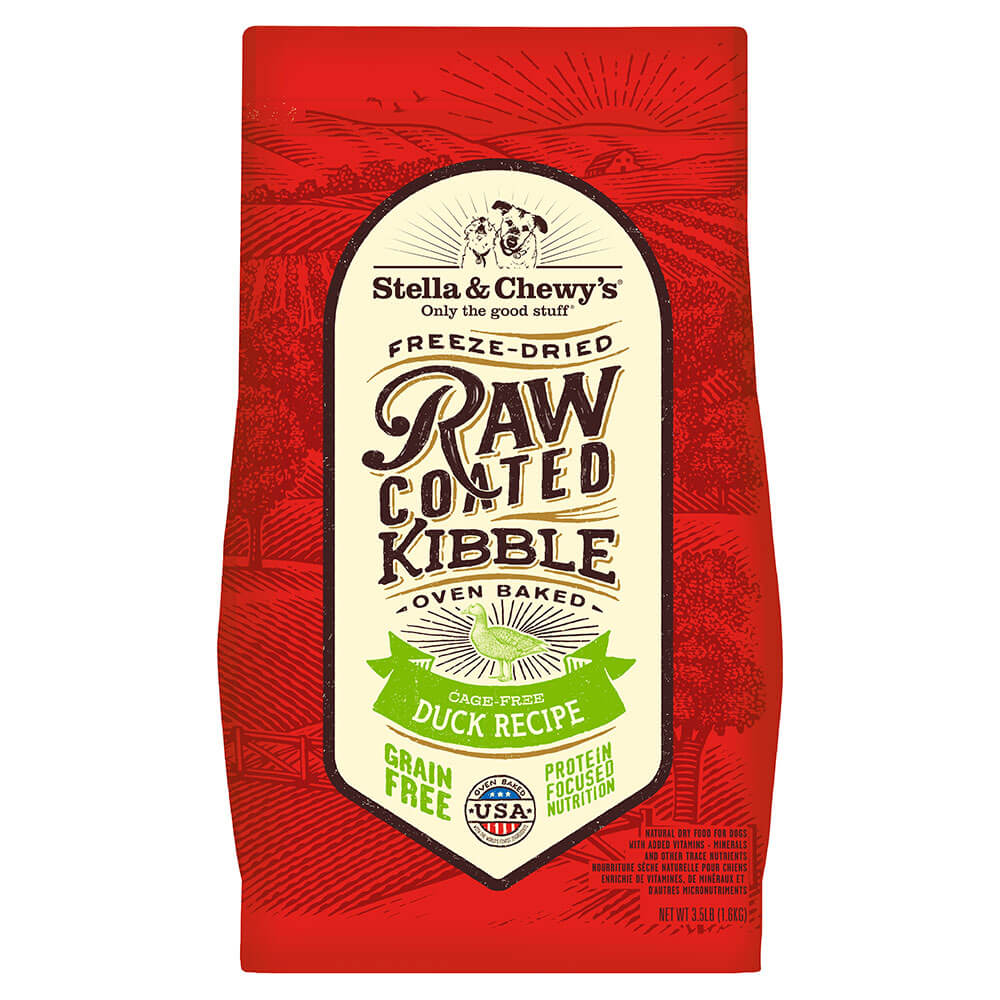 Stella & Chewy's 3.5 lbs Raw Coated Duck Recipe Dry Dog Food