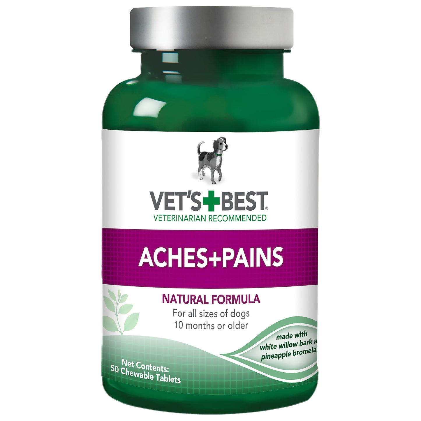 Vet’s Best Aspirin Free Aches + Pains Dog Supplements 50 Chewable Tablets
