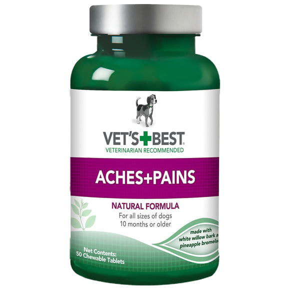 Vet’s Best Aspirin Free Aches + Pains Dog Supplements  50 Chewable Tablets