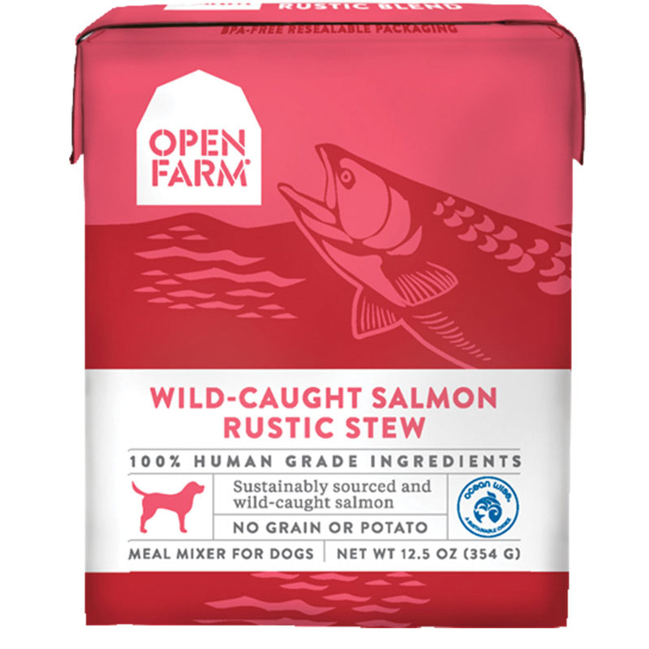 Open Farm Wild-Caught Salmon Rustic Dog Stew, 12.5 Oz