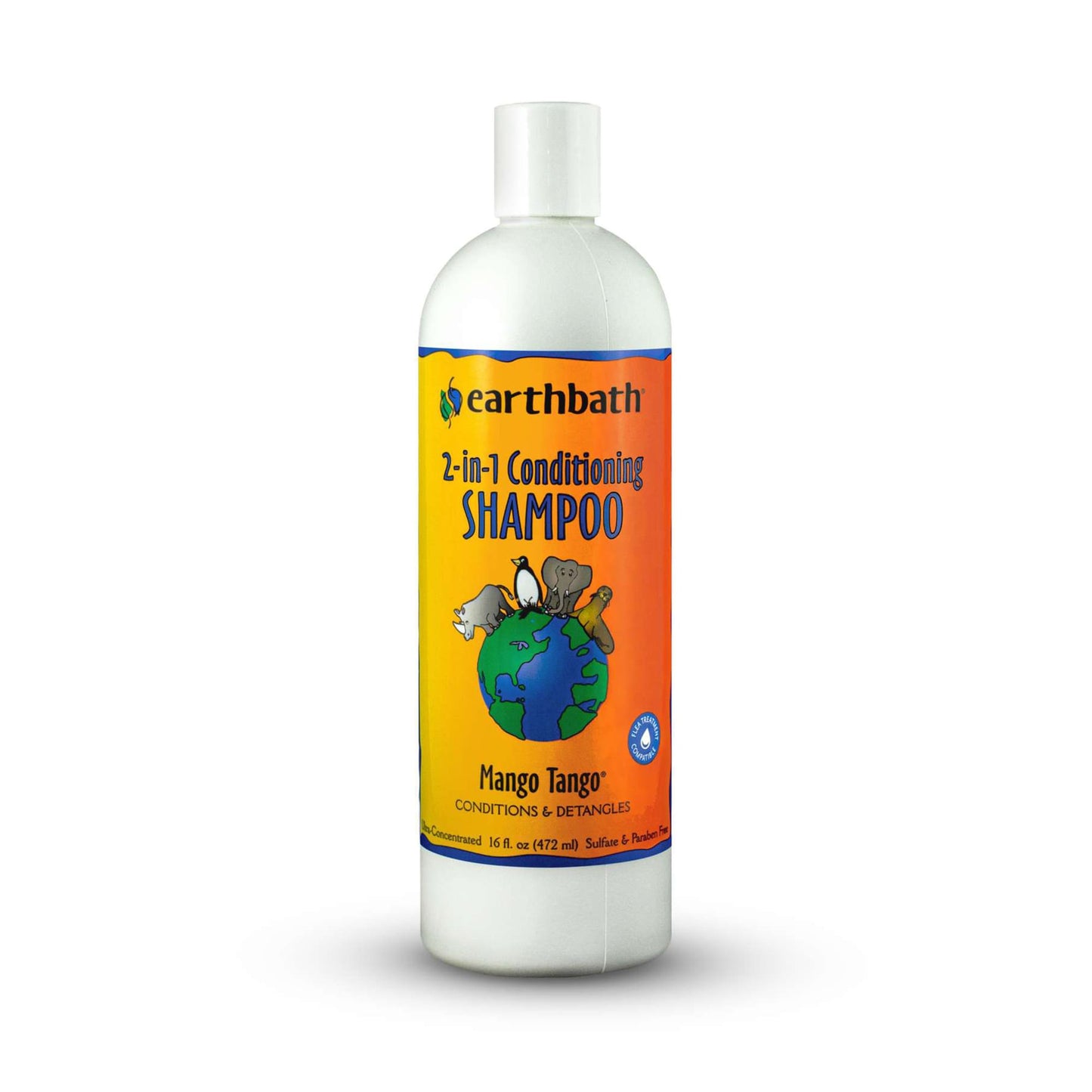 Earthbath® Mango Tango® 2-in-1 Conditioning Shampoo for Cat & Dog 16 Oz