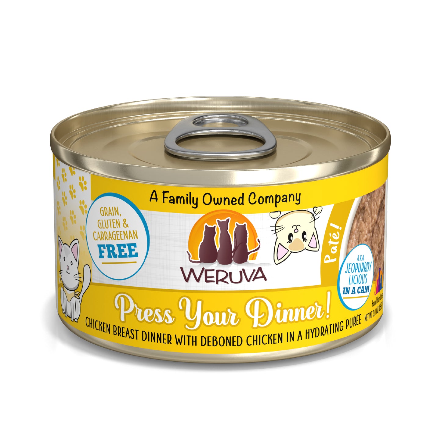 Weruva Classic Cat Pate 5.5oz Canned Cat food Press Your Dinner