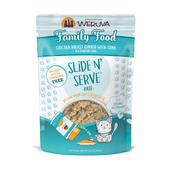 Weruva Pate 2.8oz Slide N Serve Pouch Cat food Family Food