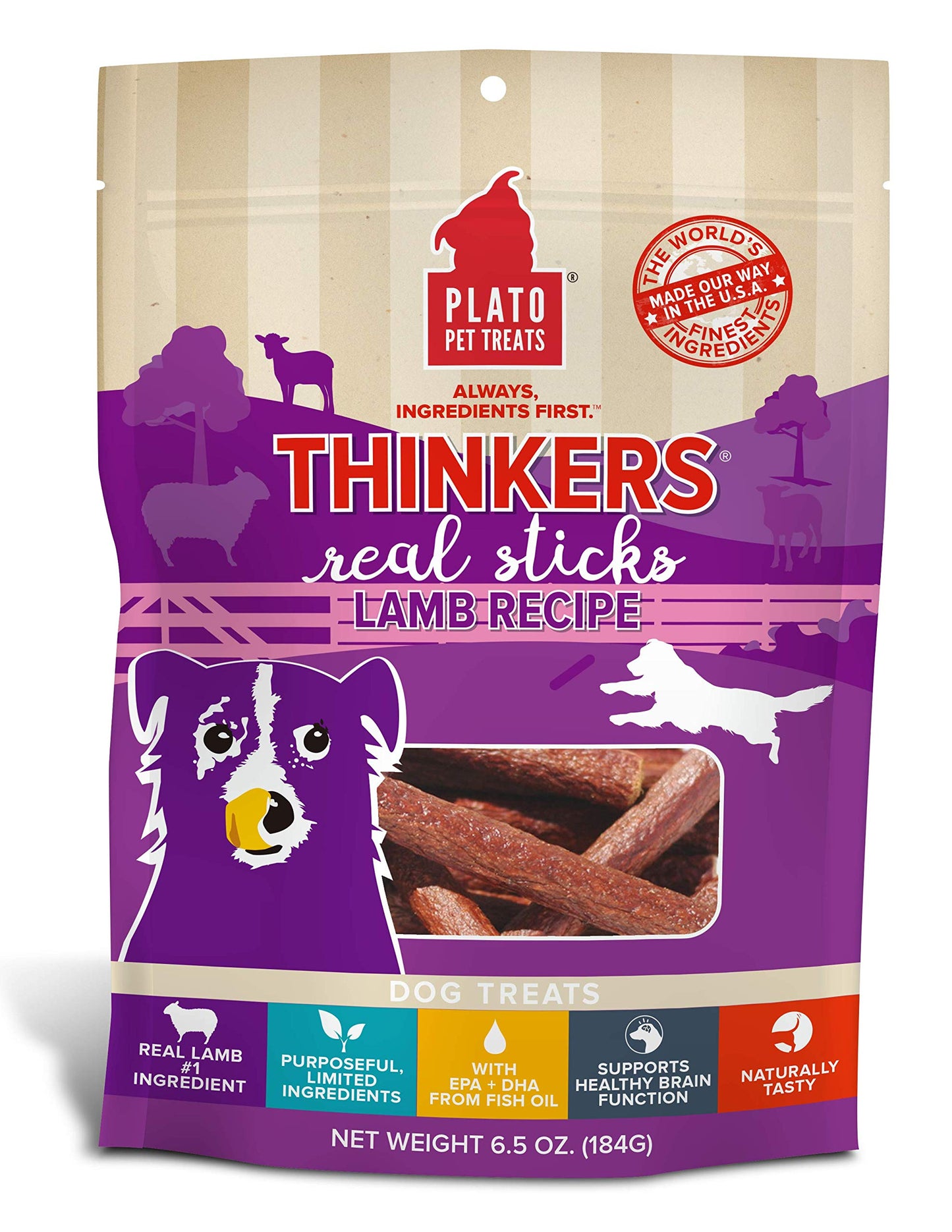 Plato Thinkers Lamb Sticks 10oz