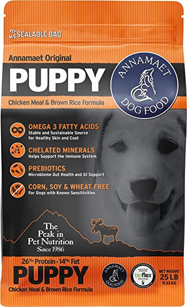 Annamaet Original Puppy Chicken Meal and Brown Rice Formula 25lb