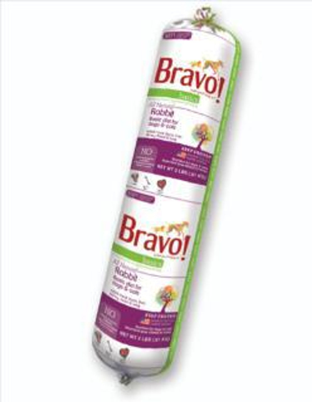 Bravo! Basic Frozen Raw Rabbit - 2lb