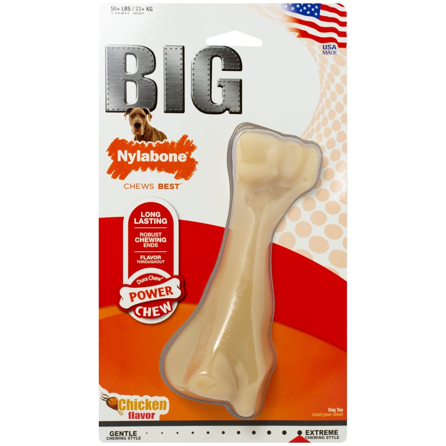 Nylabone Power Chew Knuckle Bone Big Dog Chew Toy Knuckle Chicken XX-Large/Monster