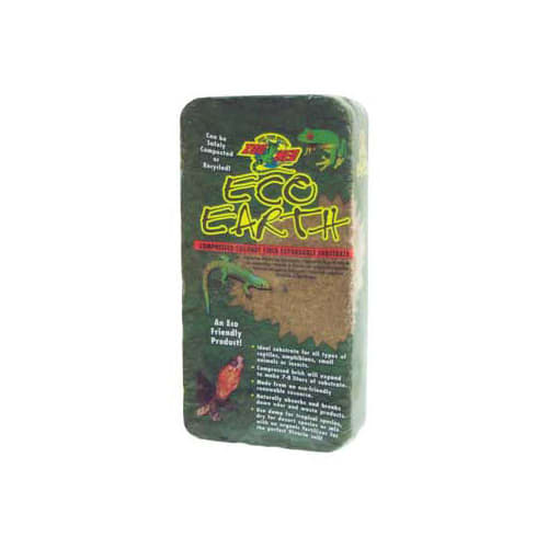 Zoo Med Laboratories Eco Earth? Coconut Fiber Substrate 1 Compressed Brick (~7-8 Liters)