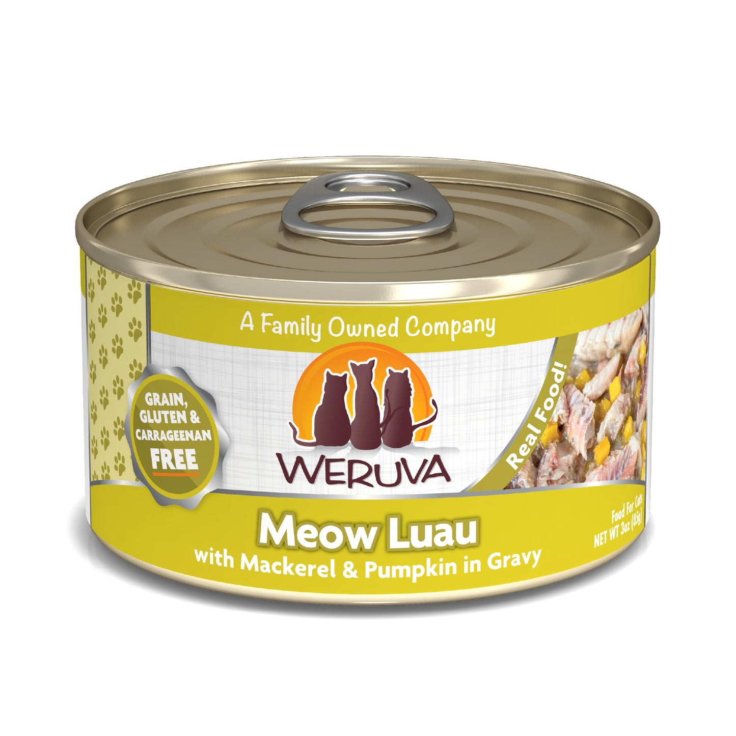 Weruva Classics 3oz Canned Cat food Meow Luau