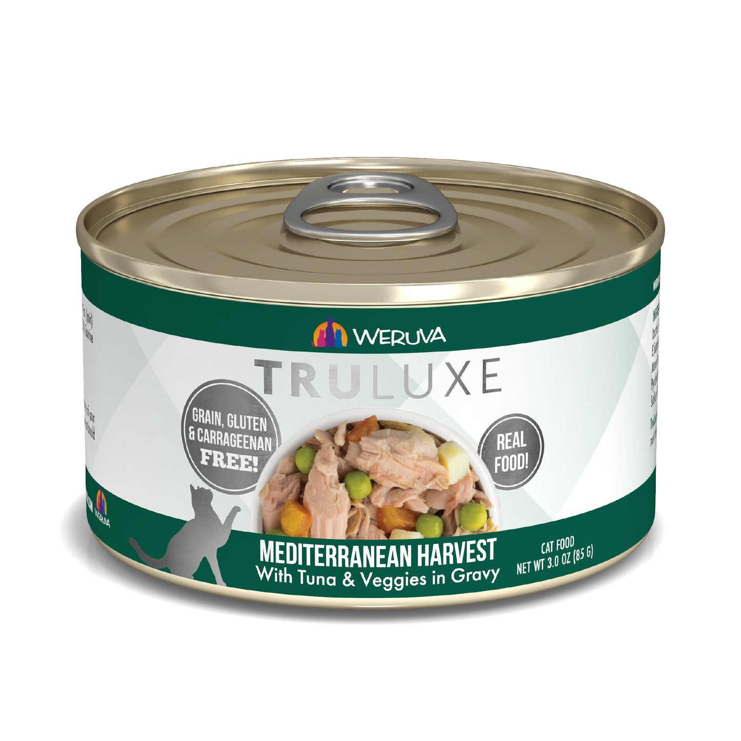 Weruva Truluxe Cat food 3oz Can Mediterranean Harvest