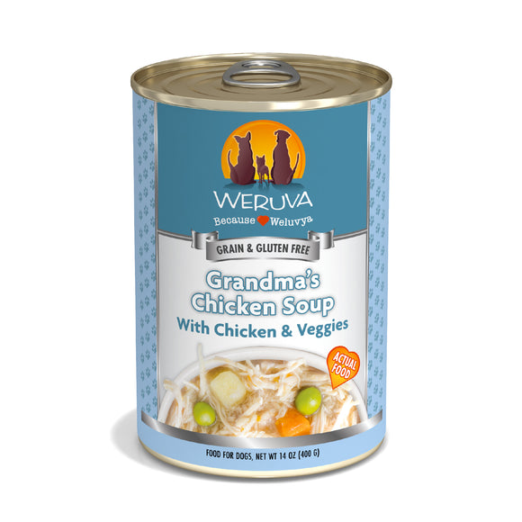 Weruva Classic Dog food 14oz Can Grandma's Chicken Soup