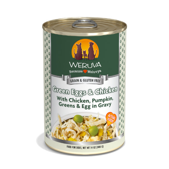Weruva Classic Dog food 14oz Can Green Eggs and Chicken