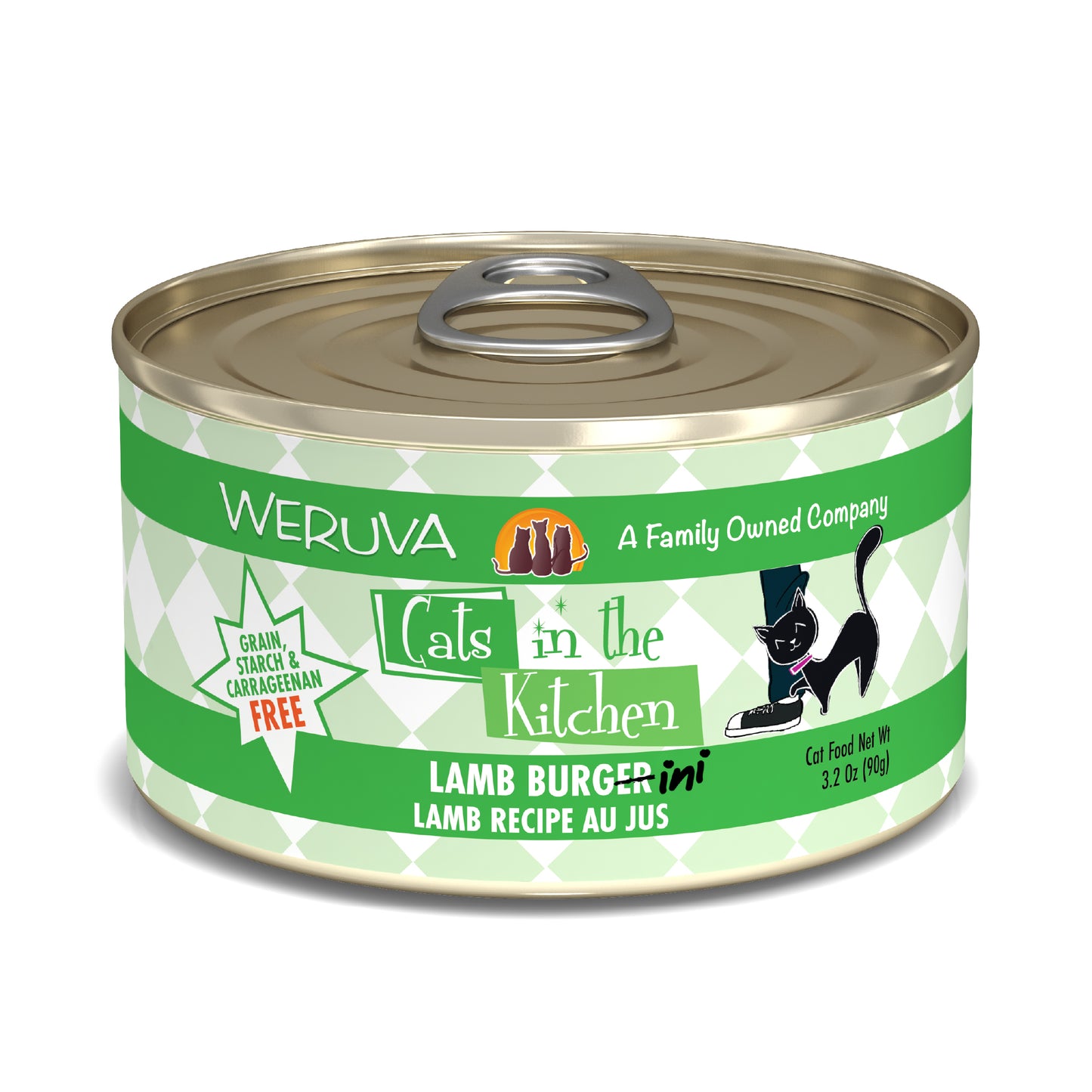 Weruva Cats in the Kitchen 3.2oz Canned Cat Food Lamb Burgerini